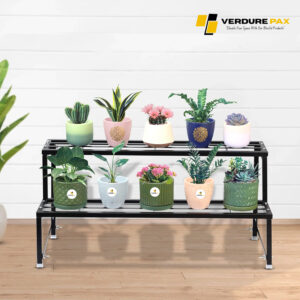 VERDURE PAX HEAVY DUTY 2 TIER PLANTER METAL STAND (ASSEMBLE)