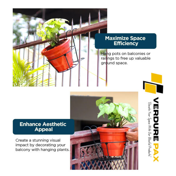 VERDURE PAX AIRNEST RAILING POT HANGING HOLDERS - Image 4