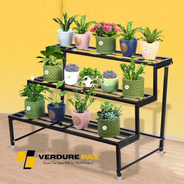 VERDURE PAX HEAVY DUTY 3 TIER PLANTER METAL STAND (ASSEMBLE) - Image 4