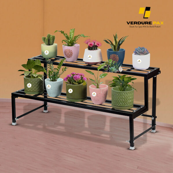VERDURE PAX HEAVY DUTY 2 TIER PLANTER METAL STAND (ASSEMBLE) - Image 4