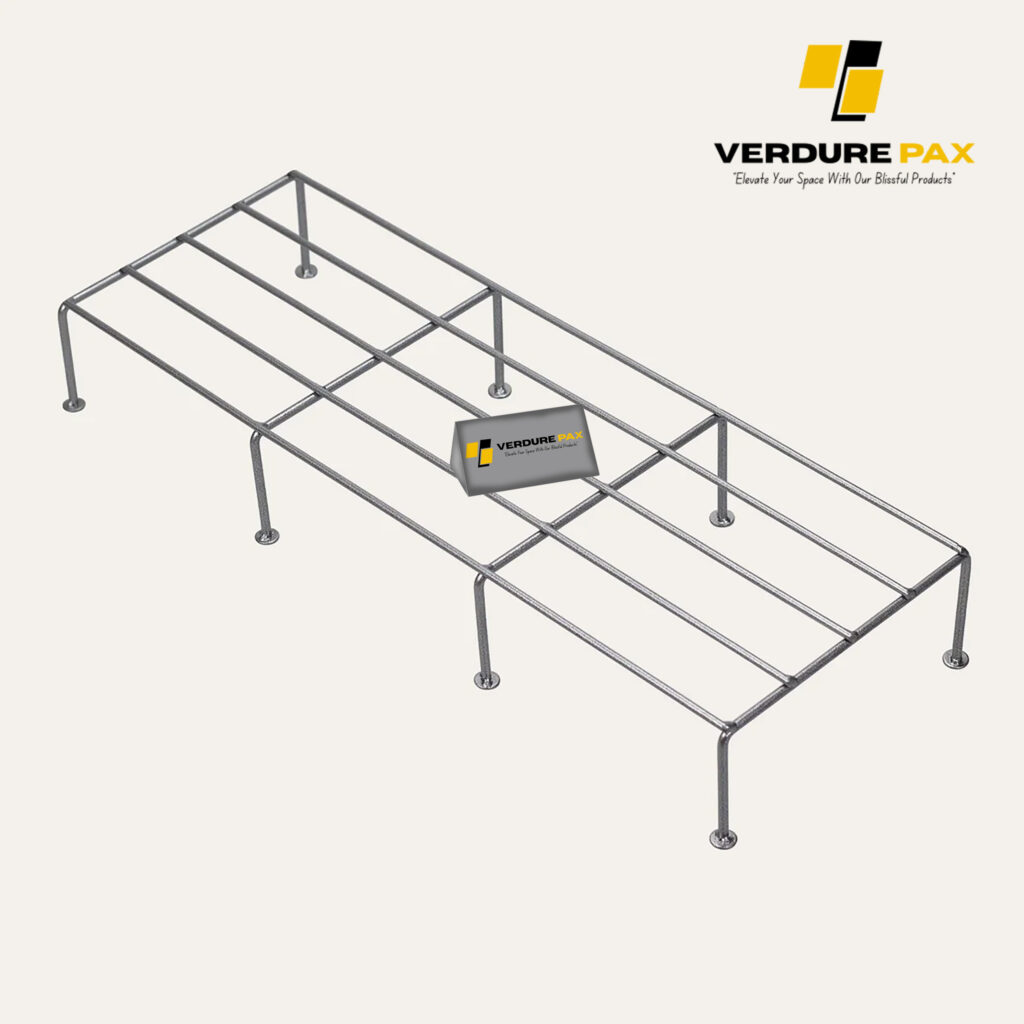 VERDURE PAX RECTANGULAR METAL FLOWER POT STAND