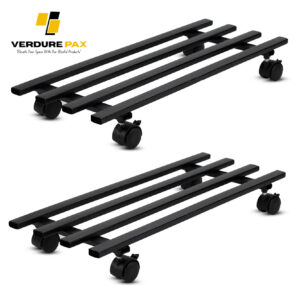 VERDURE PAX RECTANGULAR  MOVABLE WHEEL WHEEL HEAVY DUTY PLANT STAND