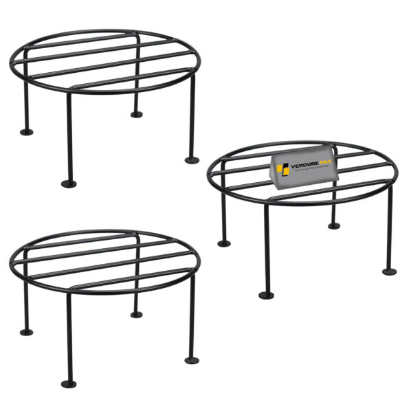 VERDURE PAX CIRCULAR SINGLE LEG METAL FLOWER POT STAND