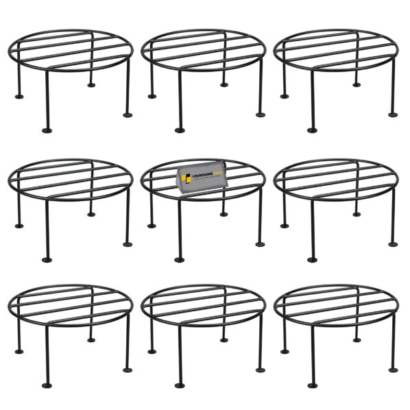 VERDURE PAX CIRCULAR SINGLE LEG METAL FLOWER POT STAND - Image 4