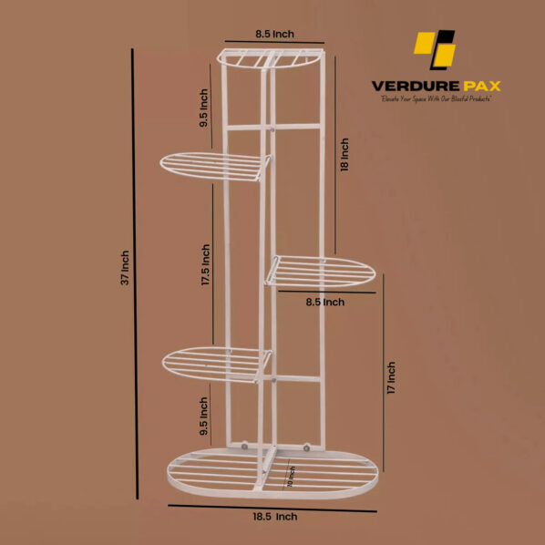 VERDURE PAX 4 TIER PLANTS METAL POT STAND - Image 5